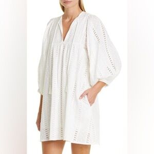 Mille Daisy dress in Pearl Polka Dot Eyelet XS